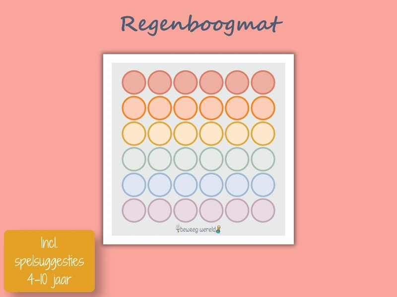 Regenboogmat