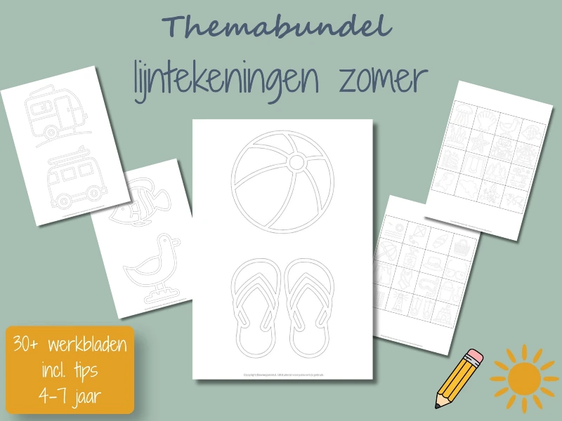 Themabundel lijntekeningen zomer
